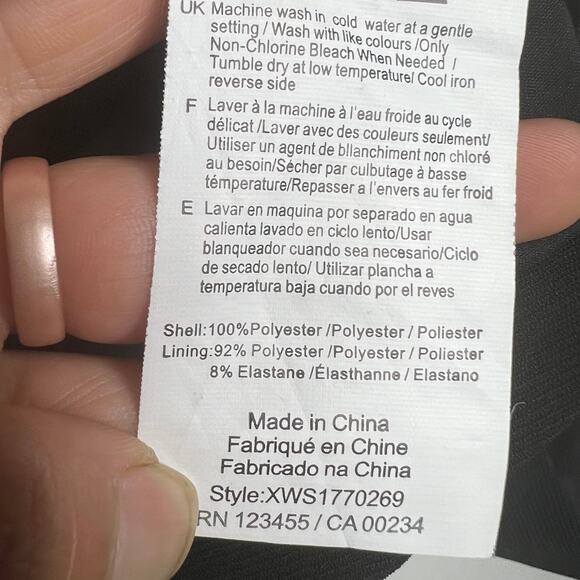 LORD & TAYLOR HIGHLINE COLLECTIVE Open Blazer Suit Jacket Black Womens Size 2 - Picture 5 of 7